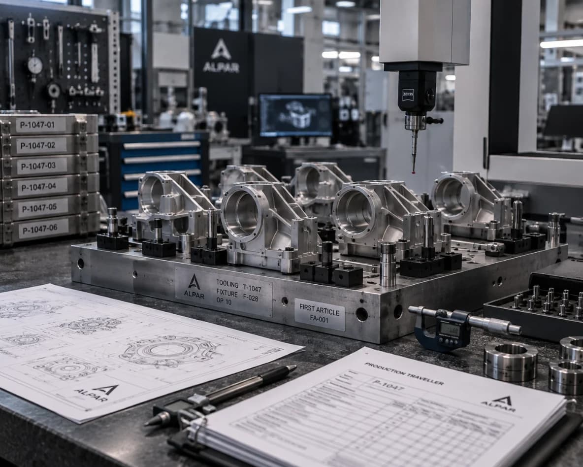 Production tooling, fixtures and inspection