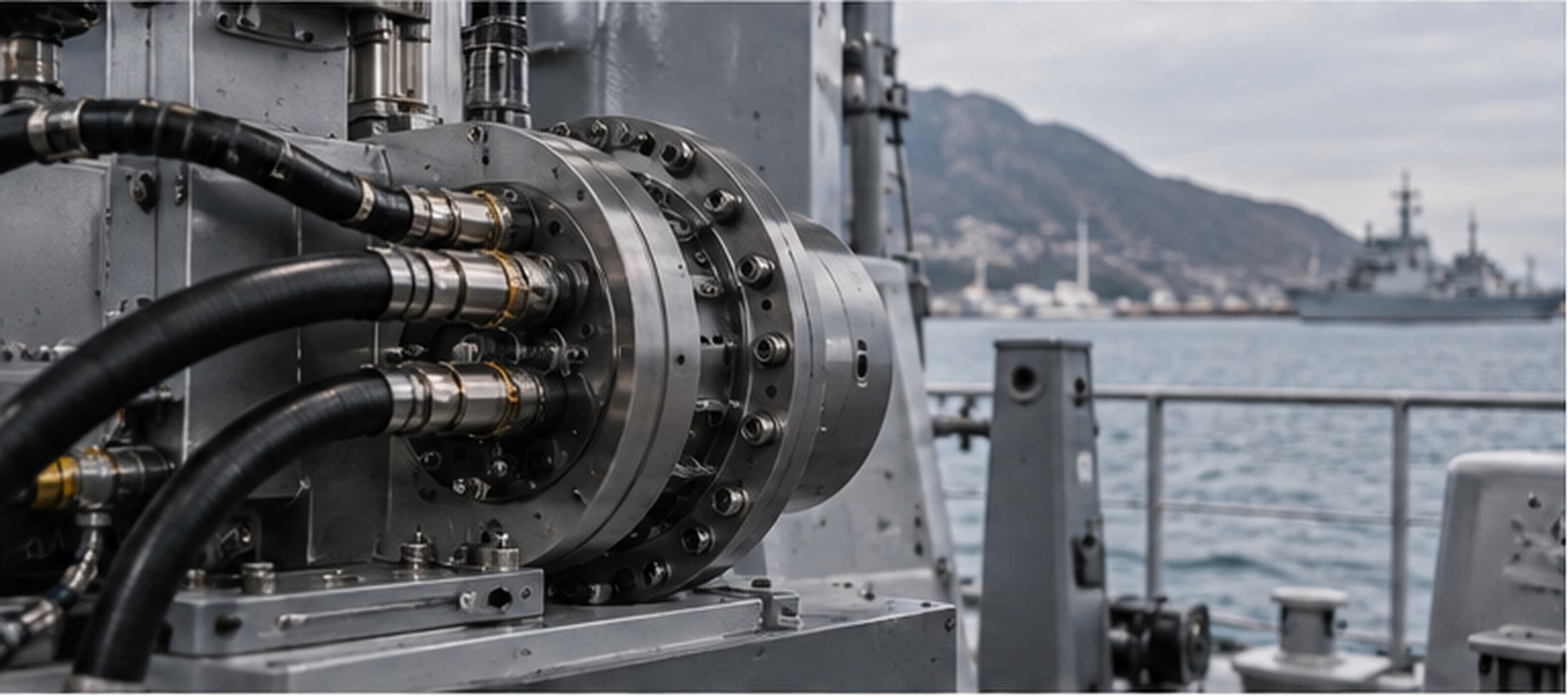 Shipboard mechanical and hydraulic interface